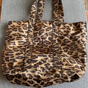 Ralph Lauren Nylon Leopard Tote